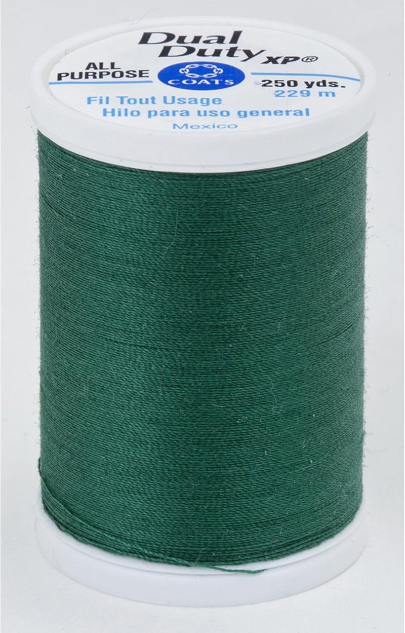 Coats Dual Duty XP General Purpose Thread - 250 Yards in Hunter Green - Image 3