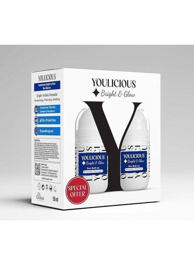 يوليشيوس مزيل عرق رول أون (مشرق ومتوهج) قطعتين 50 مل - Image 1