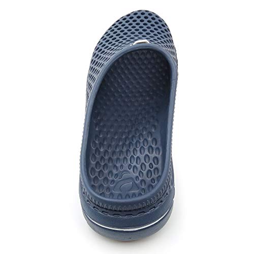Amoji Garden Clogs Shower Sandals Yard Gardening Beach Water Plastic Rubber House Indoor YY161 Navy 8 Women/7 Men - Image 4