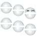 AHKUNMT Styrofoam Half Balls 3 Inch12PC Large White Half Foam Balls for Crafts DIY Craft Giant Foam Balls for Home and SchoolSmooth Solid Round Balls Half styrofoam3in12pc - Image 2