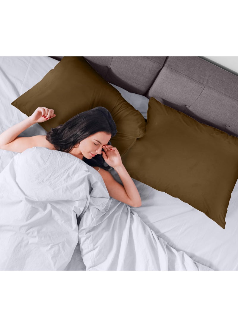Utopia Bedding Utopia Bedding Waterproof Pillow Protectors Zippered (2 Pack  Mocha) Standard Size  Zippered Pillowcases  Bed Bug Proof Pillow Encasement Covers 20 x 26 Inches  - Image 5