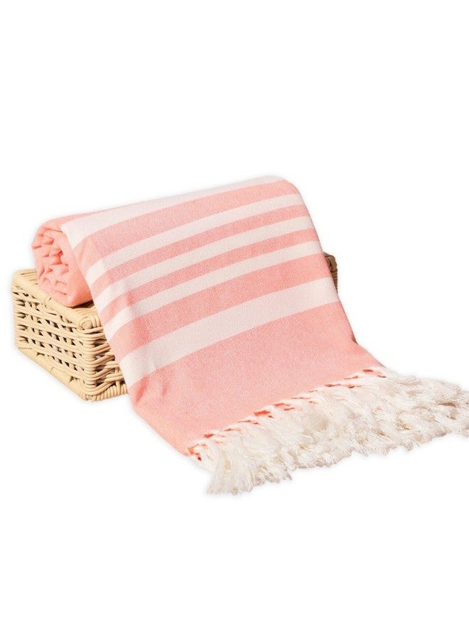 MELLOW 100% Bamboo Large Bath Towel for Women & Men | Ultra Soft, Premium Absorbent, Lightweight, & Quick Dry Bath Towel, Travel, Gym, Beach, Pool, and Yoga | 75 x 150 cm (Set of 1, Peach Pearl) - Image 1