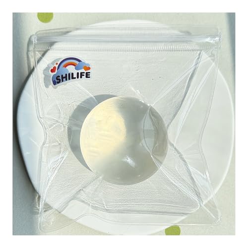 SHILIFE Taba Squishy fufu squishiseKawaii Squishies PVC ToysStress Relieving Fur Ball OPP Packaging GiftsSquishy Fidget Toys for AnxietyRelaxationPerfect Desk Accessory for Adults Transparent - Image 1