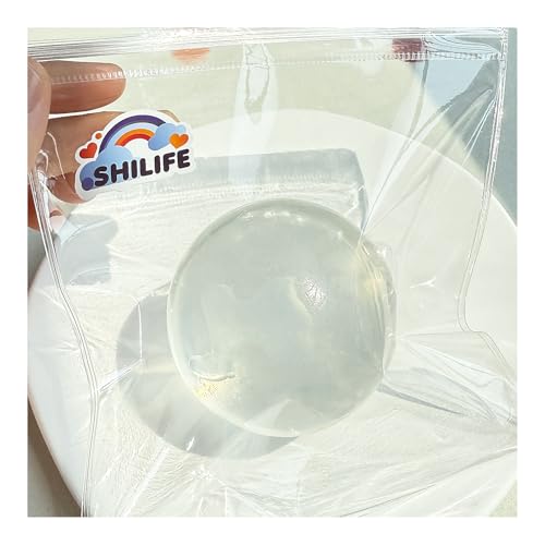 SHILIFE Taba Squishy fufu squishiseKawaii Squishies PVC ToysStress Relieving Fur Ball OPP Packaging GiftsSquishy Fidget Toys for AnxietyRelaxationPerfect Desk Accessory for Adults Transparent - Image 5
