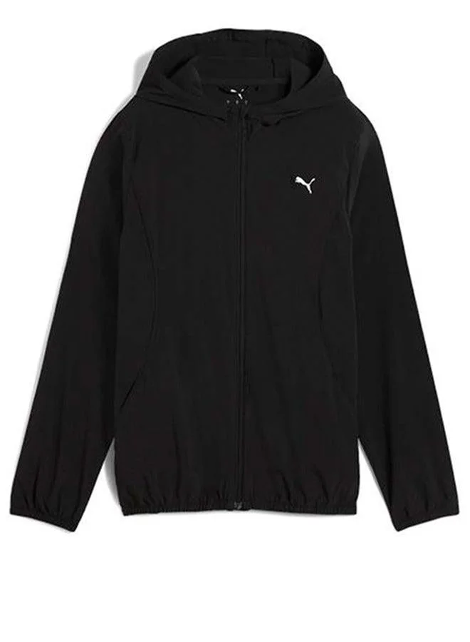 Puma PUMA Black Running Velocity Woven Hoodie for Women | Best Price UAE