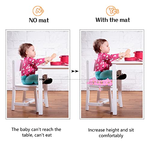 SMZCTYI Toddler Booster Seat for Dining Table Portable Kids Booster with Adjustable Safety Buckles NonSlip Bottom Travel Cushion - Image 3