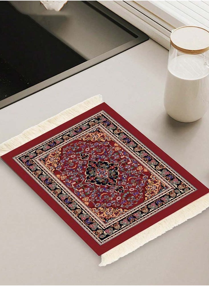 Elegant and Functional Coffee Coaster, Persian-Style Mouse Pad, Tea and Coffee Coaster – Slip-Resistant Rubber Base, Smooth Surface, Durable and Spill-Proof – Perfect for Coffee and Tea Lovers  - Image 5
