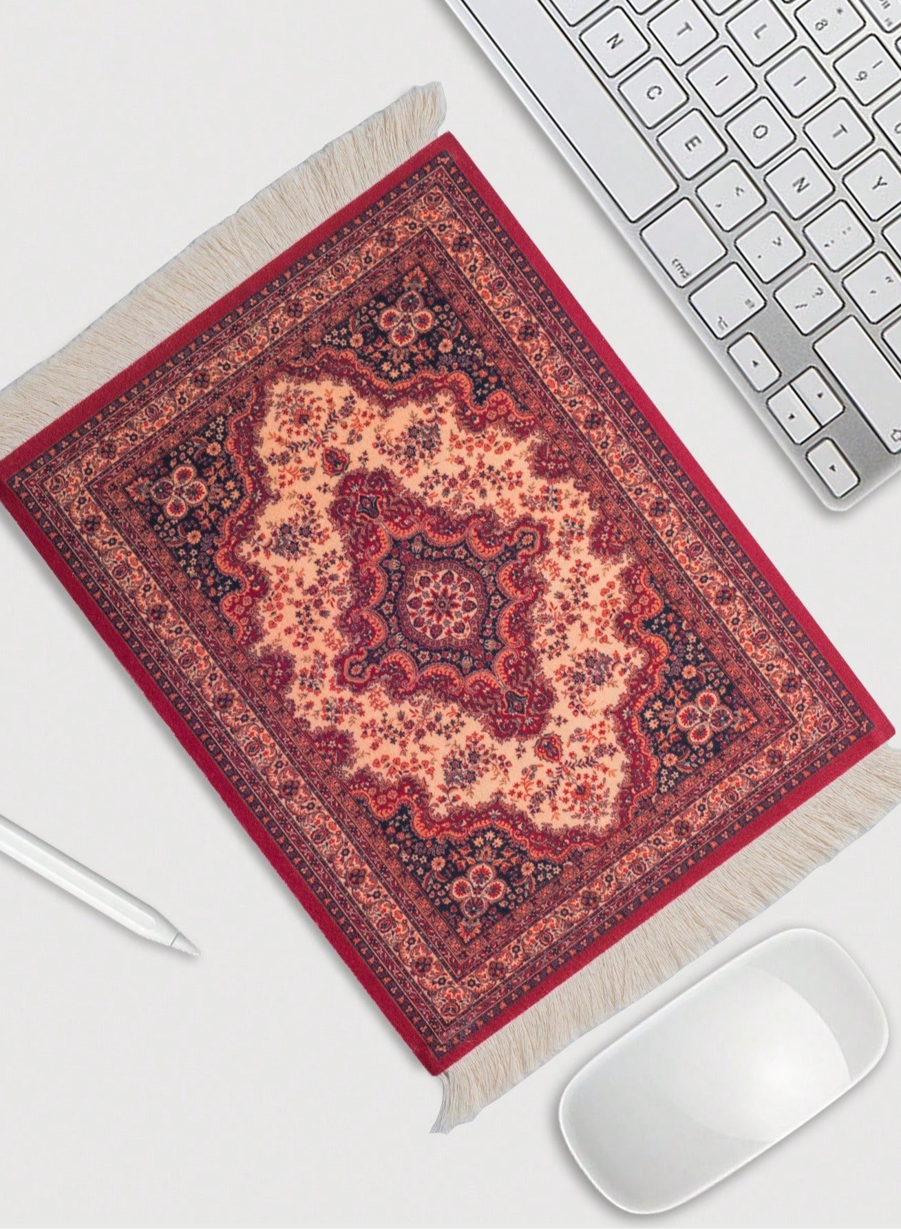 Elegant and Functional Coffee Coaster, Persian-Style Mouse Pad, Tea and Coffee Coaster – Slip-Resistant Rubber Base, Smooth Surface, Durable and Spill-Proof – Perfect for Coffee and Tea Lovers