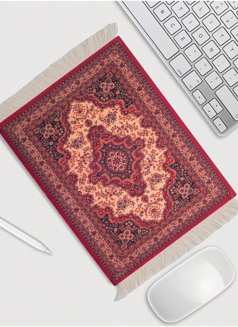 Elegant and Functional Coffee Coaster, Persian-Style Mouse Pad, Tea and Coffee Coaster – Slip-Resistant Rubber Base, Smooth Surface, Durable and Spill-Proof – Perfect for Coffee and Tea Lovers  - Image 1