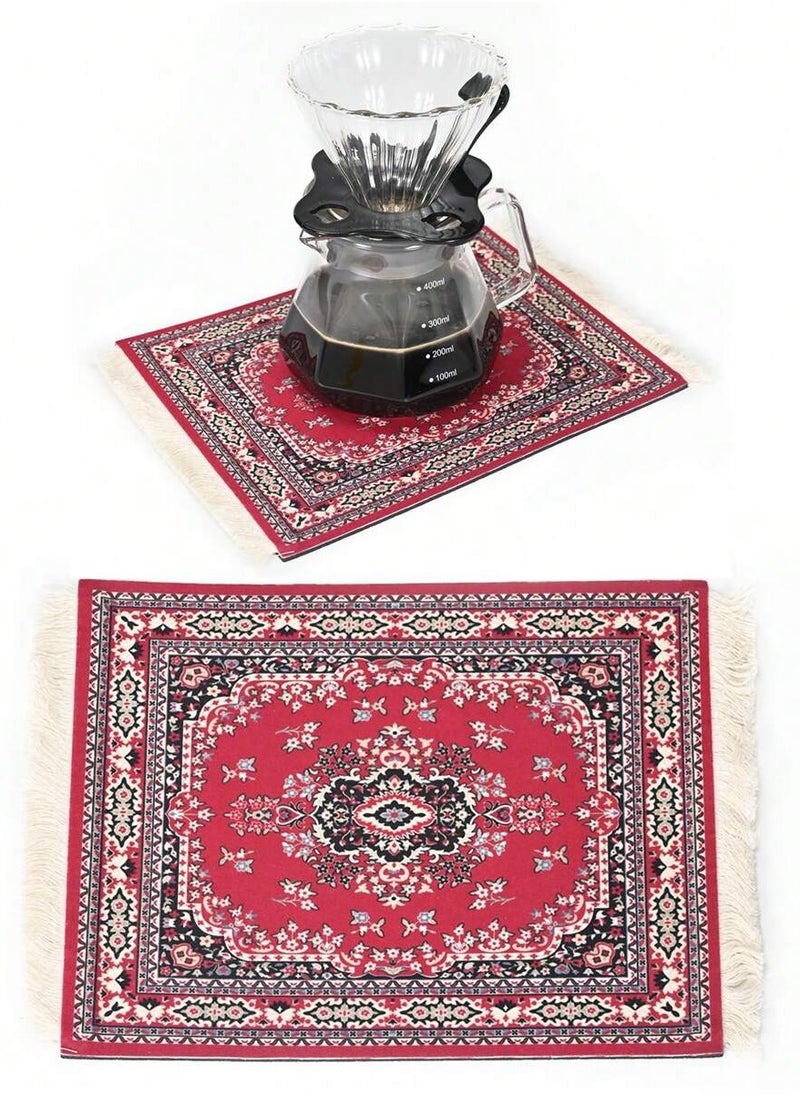 Elegant and Functional Coffee Coaster, Persian-Style Mouse Pad, Tea and Coffee Coaster – Slip-Resistant Rubber Base, Smooth Surface, Durable and Spill-Proof – Perfect for Coffee and Tea Lovers  - Image 2