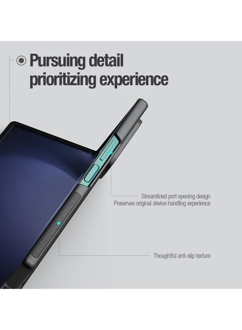 general Case Compatible with Samsung Galaxy Z Fold 6 5G, Frosted Shield Slim Fit Matte Hard PC Back Shell Soft TPU Frame Camera Protection Shockproof Folding Cover - Image 5