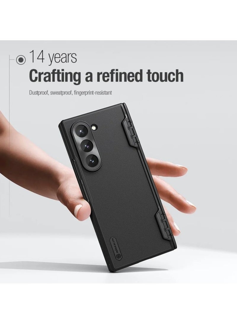 general Case Compatible with Samsung Galaxy Z Fold 6 5G, Frosted Shield Slim Fit Matte Hard PC Back Shell Soft TPU Frame Camera Protection Shockproof Folding Cover - Image 2