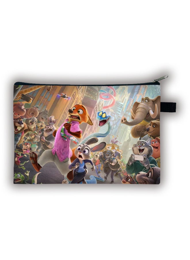 New Zootopia 2 Large Coin Purse Children's Desktop Large Capacity Storage Bag Portable Clutch Bag Batch
