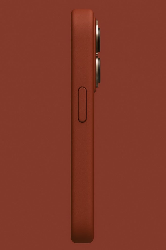 15 Pro Max Liquid Gel Silicone - Protective Cover with Microfiber Interior, Soft Silky Touch, Anti-Scratch, Thin Shockproof Cover - Reddish Brown - Image 4