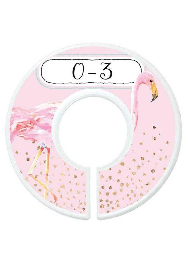 Mumsy Goose Nursery Closet Dividers Baby Girl Clothes Dividers Floral Flamingoes - Image 4