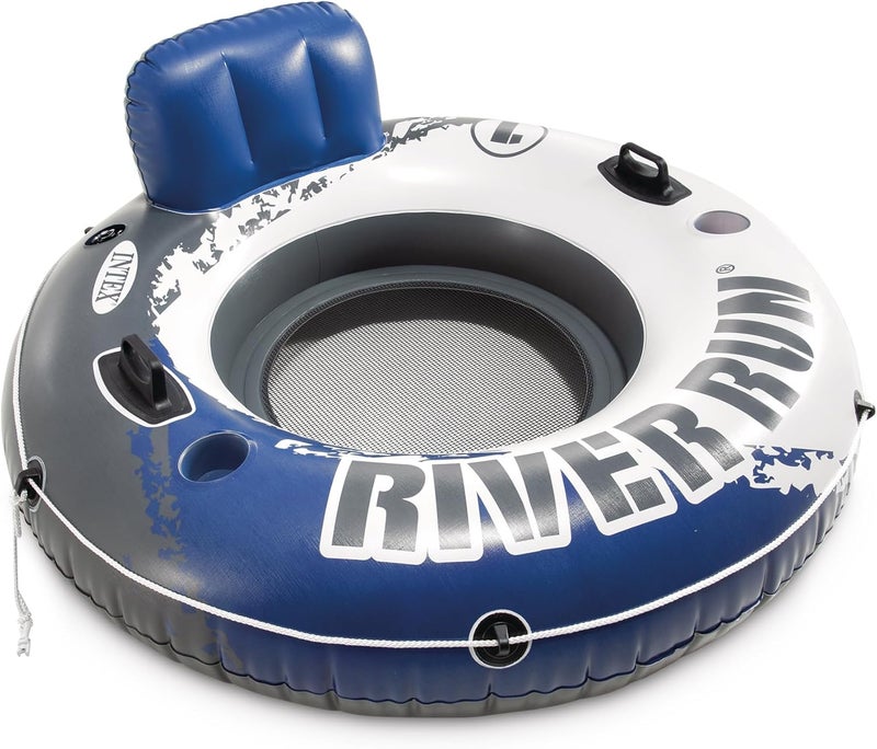Intex 58825 River Run 1 Inflatable Tube with Backrest - Multi Color - Image 1