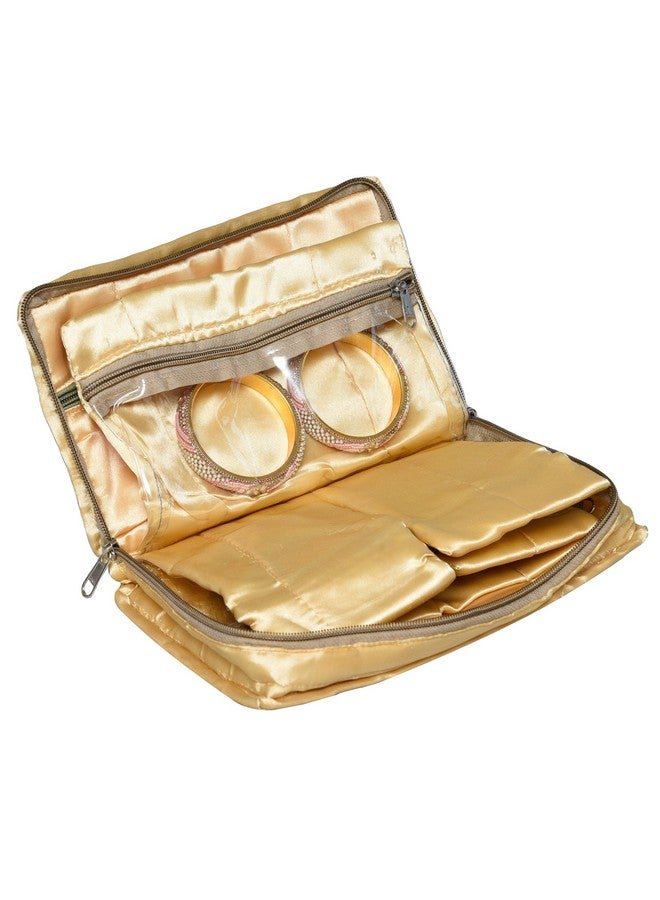 Hearts Makeup Storage Bag | Vanity Organizer | Makeup Pouch | Pendant Organizer | Cosmetic Kit For Travel | 6 Pouch Organizer | Moti Jewellery Organizer | Large | Pack Of 3 | Multi - Image 2