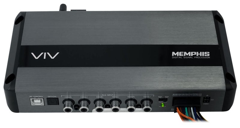 Memphis Audio VIV68DSP 6 in 8 Out Car Digital Signal Processor+Display Screen - Image 2
