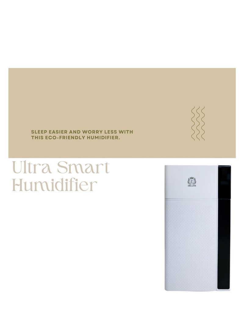 ديلوكس مرطب هواء بالبخار الساخن والبارد سعة 16 لتر مرطب هواء بالموجات فوق الصوتية للاستخدام في المنزل والمكتب مع درجة حرارة قابلة للتعديل وتشغيل صامت - Image 3