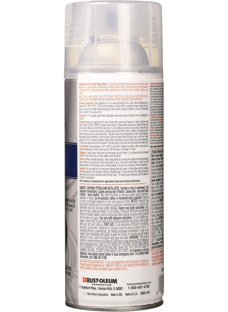 Rust-Oleum Peel Coat Top Coat Effects Spray Paint (Gloss Clear - 10oz,297343) - Image 2