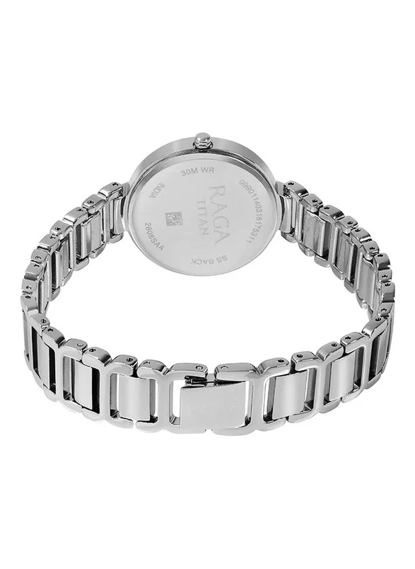 TITAN Titan Raga ia White Dial Analog Metal Strap watch for Women