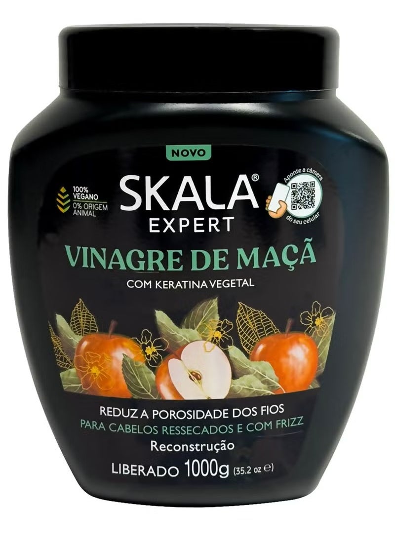SKALA Apple Vinegar With Keratin Hair Treatment Conditioning Cream For Dry and Frizzy Hair - 1000gm 