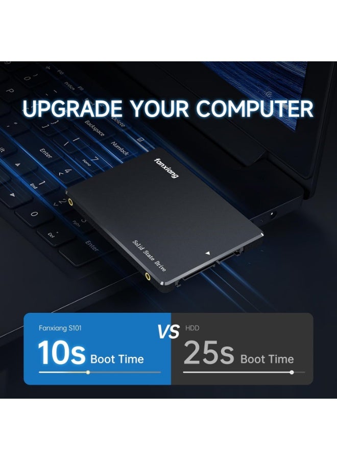 fanxiang SSD 1TB SATA III 6Gb/s,2.5" Internal SSD Hard Drive, Read Up to 550MB/s WITH A SATA III Cable, Compatible with Laptop and PC Desktops - Image 3
