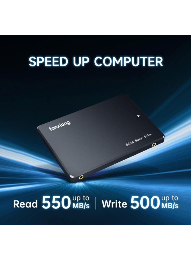 fanxiang SSD 1TB SATA III 6Gb/s,2.5" Internal SSD Hard Drive, Read Up to 550MB/s WITH A SATA III Cable, Compatible with Laptop and PC Desktops - Image 2