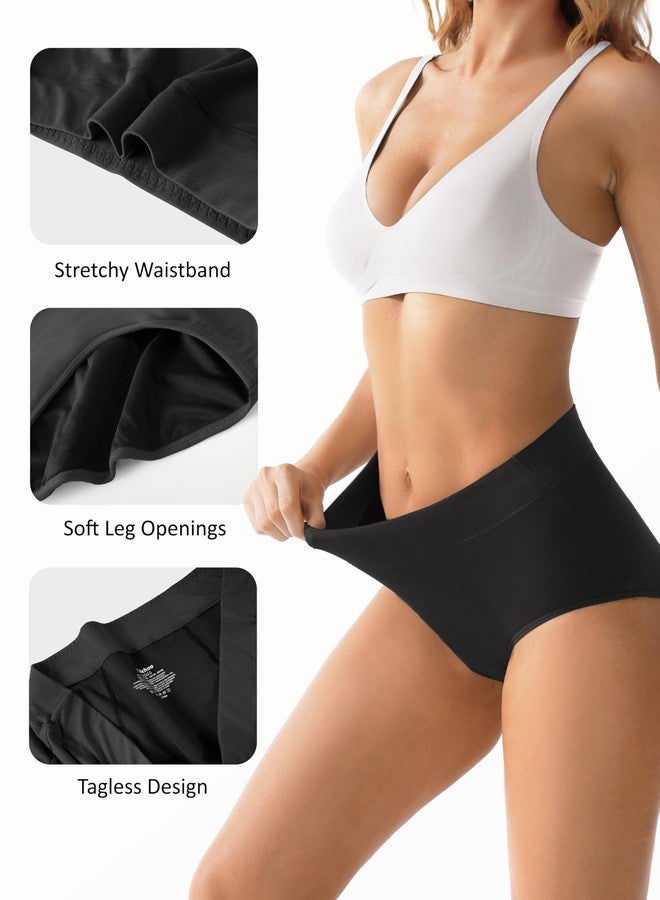 TIICHOO Incontinence Underwear for Women Leak Proof Protective Underwear 5 Pack (X-Large, 3 Black/2 Black with Green Lining - Image 5