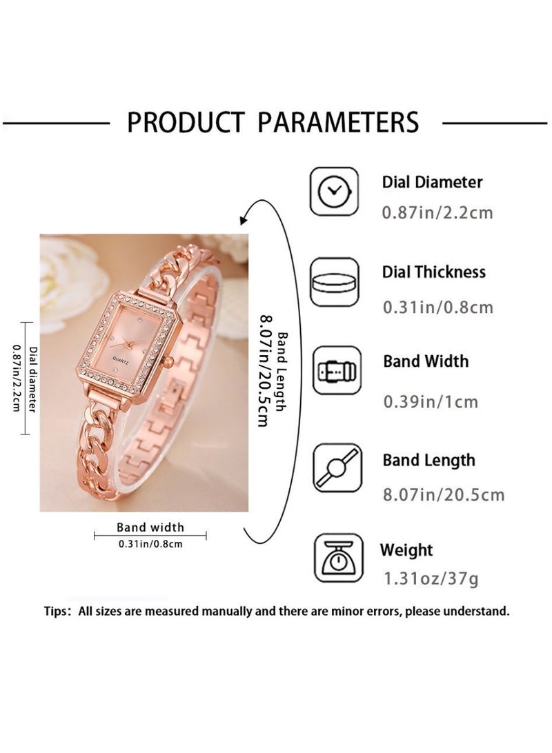 3pcs lady's elegant and exquisite watch set, grand and versatile, suitable for wearing in multiple scenes, as a holiday birthday gift for girlfriend/sisters/mother - Image 5