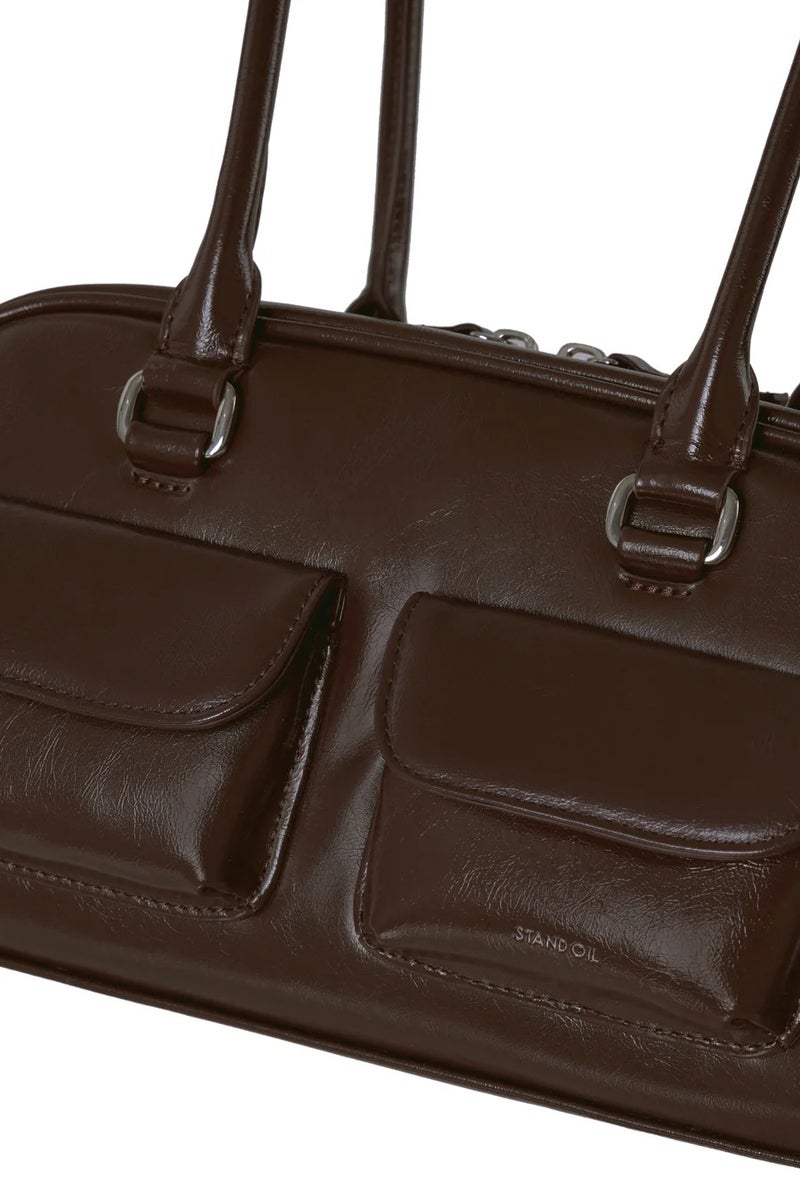 Stand Oil Chubby Bag Leather Shoulder Bag - Image 5