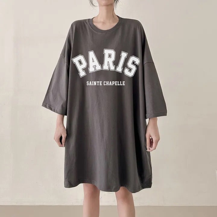Factory Tide Brand Cotton Women'S Long Short Sleeve T-Shirt Women'S 2024 Loose Half Sleeve Design Sense - Image 1