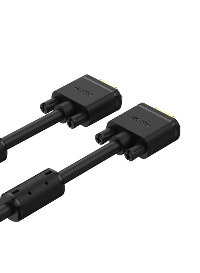 Unitek 20 Meter VGA 15 Pin (3C+6) Monitor Cable – High-Quality Analog Video Cable for PC, Laptop, Projector, and Monitor – Durable Build with Stable Signal Transmission – Black - Image 2