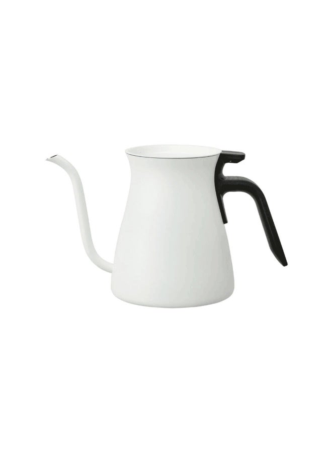 Kinto Pour Over Kettle, 900ml / 30oz, Stainless Steel Gooseneck Coffee Kettle, White - Image 1