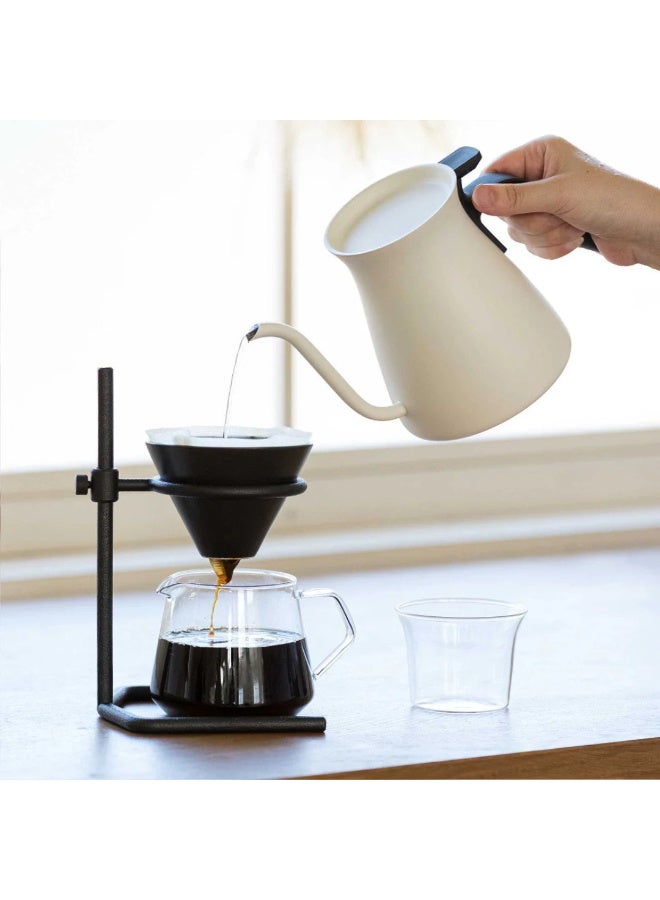 Kinto Pour Over Kettle, 900ml / 30oz, Stainless Steel Gooseneck Coffee Kettle, White - Image 5