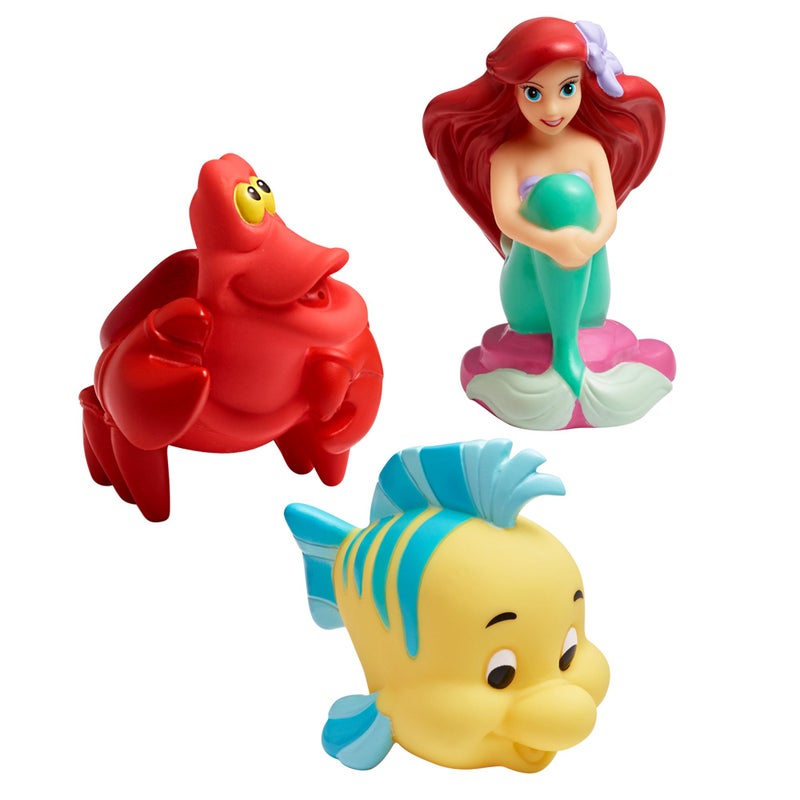 The First Years Disney The Little Mermaid Squirties Baby Bath Toys - Squishy Toddler Toys for Bath, Pool, and Everyday - 3 Count - Image 1