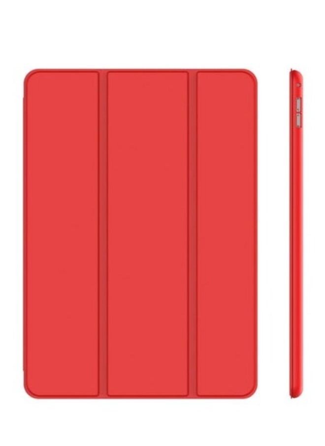 ACLIX Apple Ipad 9.7 Inch Slim folio Stand for iPad Air 2 Case Smart A1566 A1567 PVC Smart Auto-Sleep Protective Cover for iPad Air 2 Cover (Red)  - Image 1