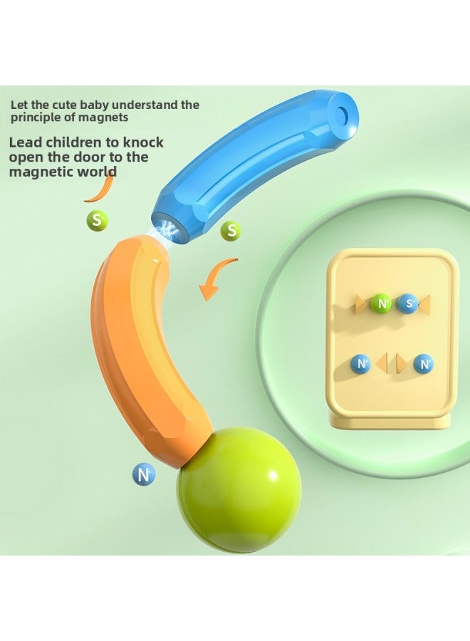 Varied Magnetic Stick 2-year-old Baby Boys And Girls Educational Puzzle Children's Assembled Magnet Magnetic Building Block Toy-Color:40 Set + Storage Bucket (Middle Stage)  - Image 5