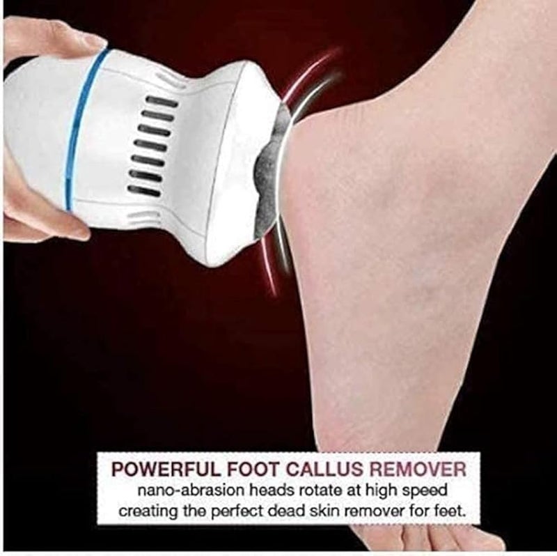Electric Foot File Callus Remover For Dead Skin Hard Cracked Heels Rechargeable Pedicure Tool Feet Care Smooth Skin Exfoliator Roller Waterproof Grooming Kit - Image 4