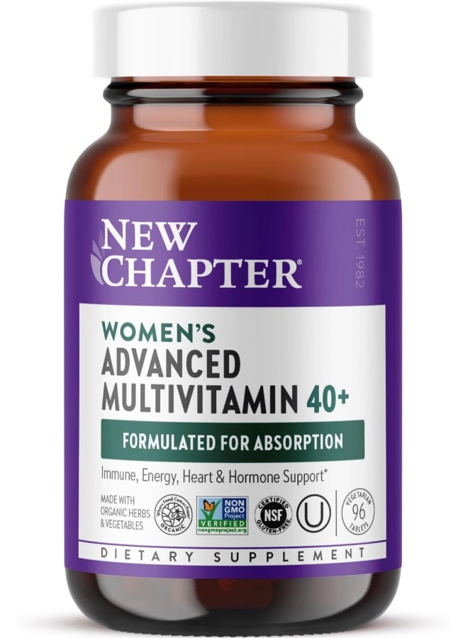New Chapter Women'S Multivitamin Every Woman Ii 40+ Fermented With Probiotics B D3 Organic Non Gmo Ingredients, White, Berry, 96 Count - Image 1