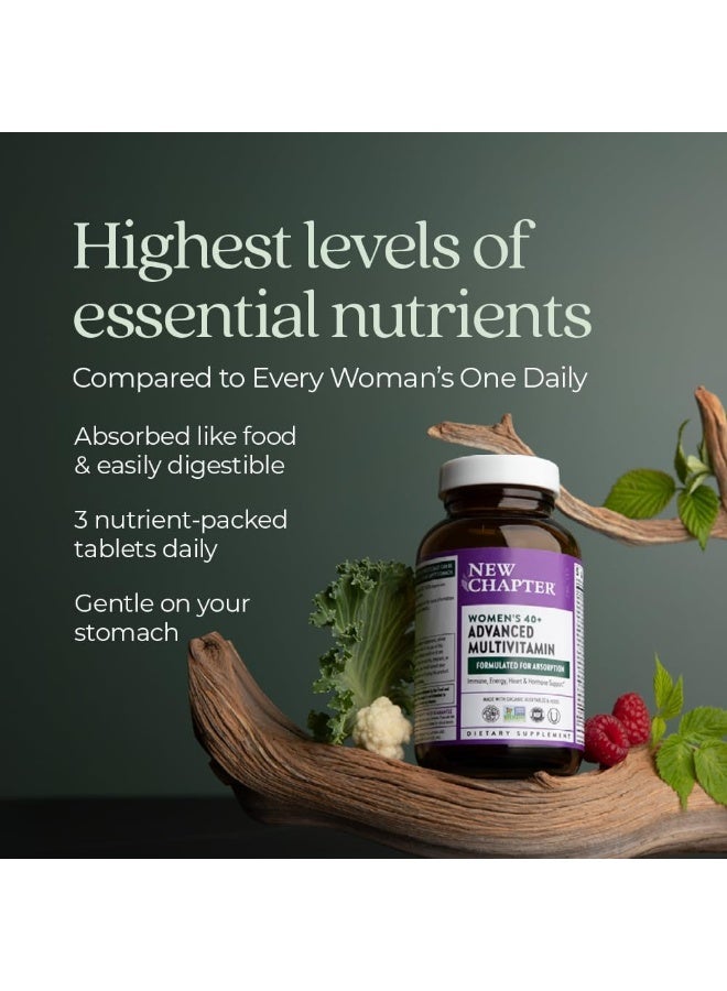 New Chapter Women'S Multivitamin Every Woman Ii 40+ Fermented With Probiotics B D3 Organic Non Gmo Ingredients, White, Berry, 96 Count - Image 5