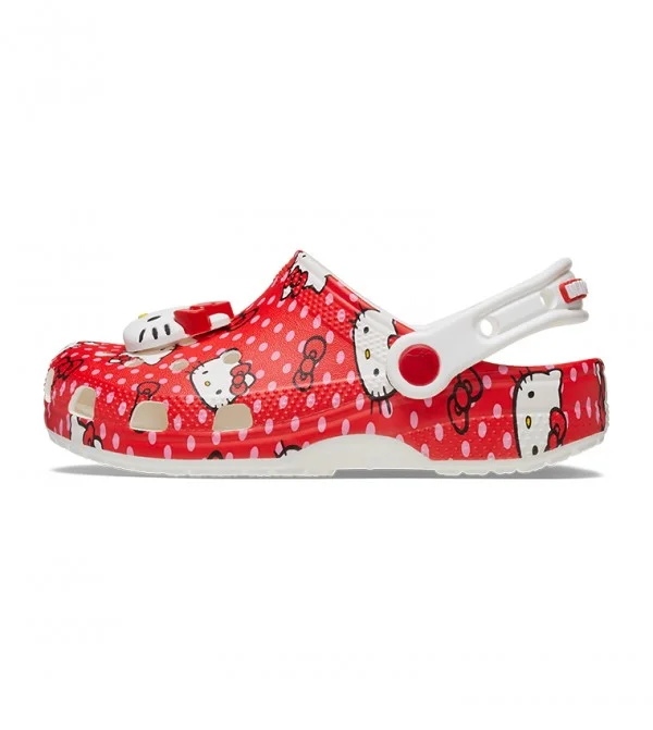 كروكس Kids' Hello Kitty Red Classic Clog