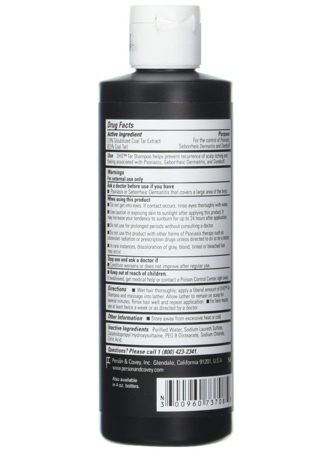 دي إتش أس شامبو القطران من Person And Covey - 8 أونصة، عبوة من قطعتين - Image 2