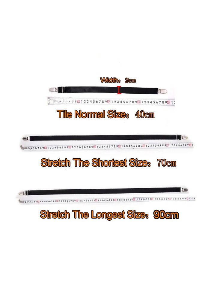1-Pair Men Shirt Stays Belt Non-slip Locking Clips,Keep Shirt Neating Tucked Leg Thigh Suspender Garters Strap,Adjustable Locking Clamps - Image 4