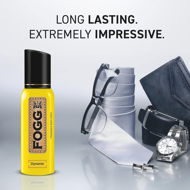 Fogg Dynamic Fragrance Body Spray for Men - 120 ml - Image 2