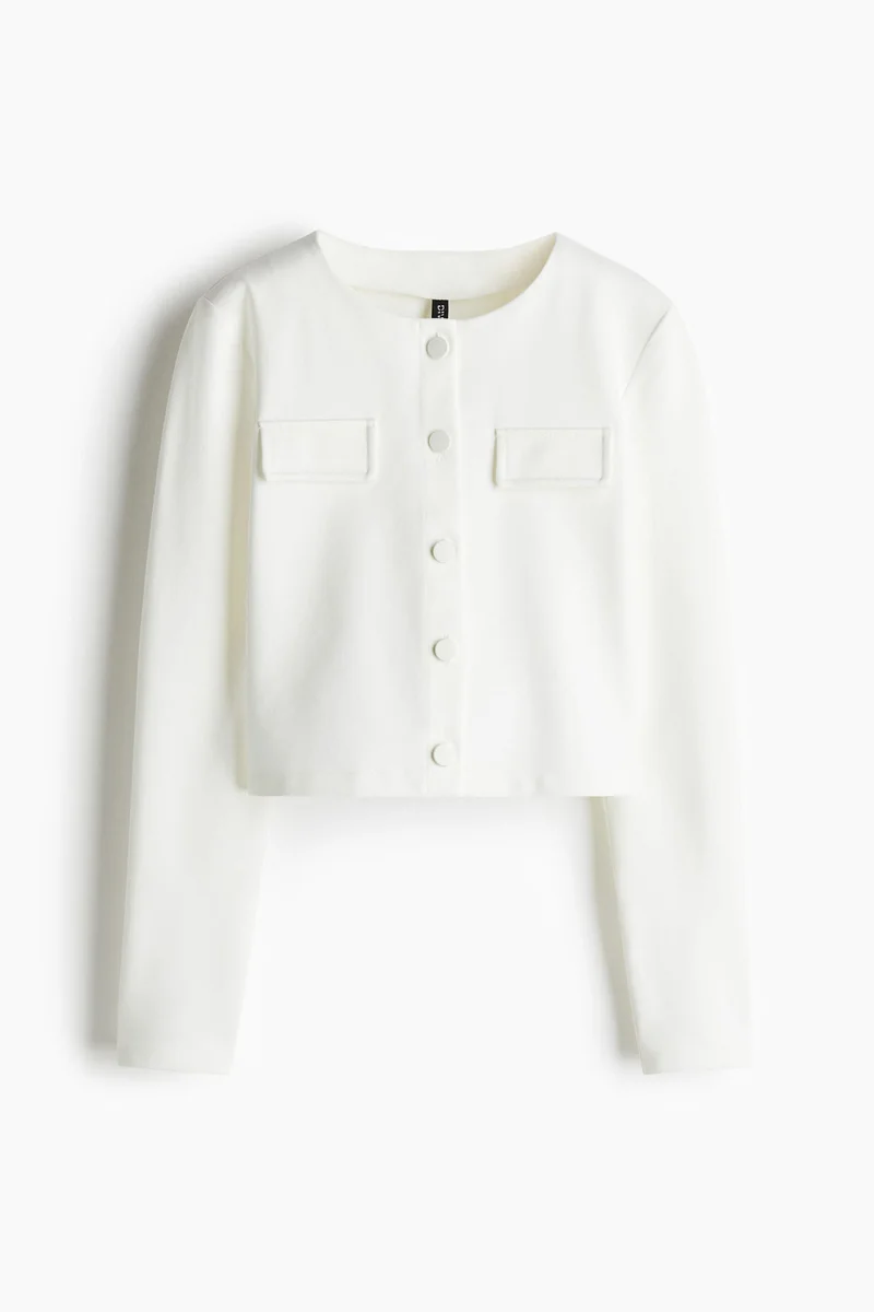 H&M Pocket-Detail Jersey Cardigan