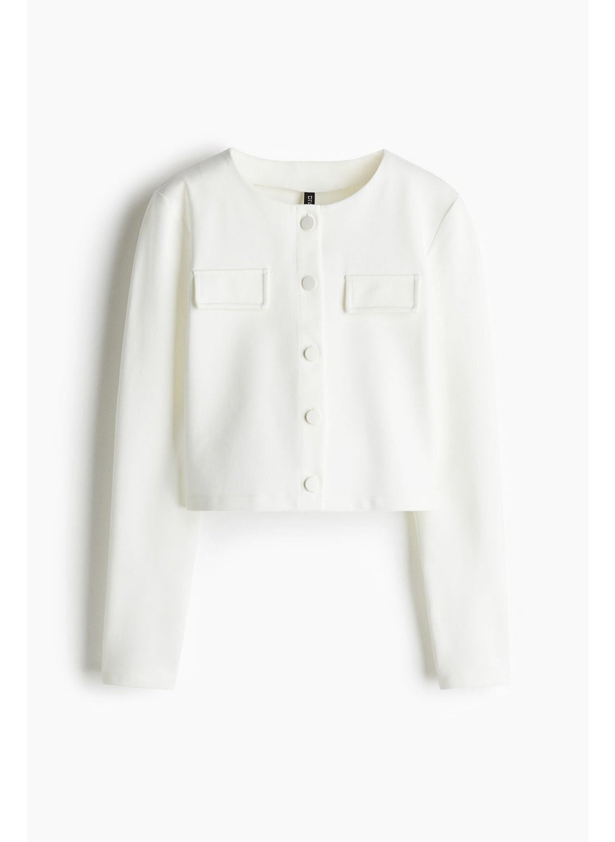 H&M Pocket-Detail Jersey Cardigan  - Image 4