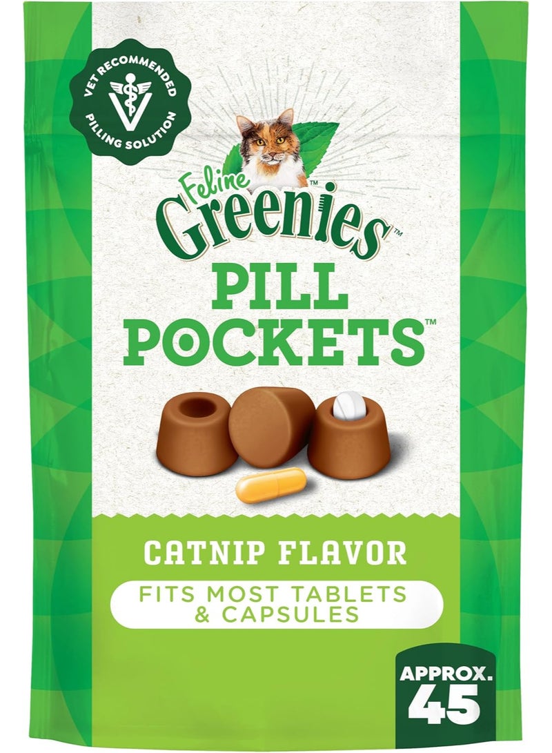جرينيز أكياس حبوب القطط الطبيعية الناعمة بنكهة النعناع البري، وزن الكيس 1.6 أونصة (45 قطعة) - Image 1