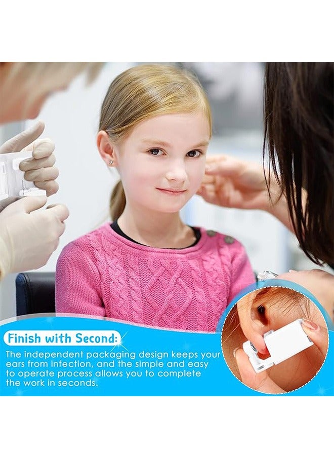 4 قطع أداة ثقب الأذن الذاتية ، طقم ثقب الأذن القابل للتصرف ، أدوات ثقب الماوس الأذن المحمولة للأذن مع ترصيع الأذن الكريستال - Image 5