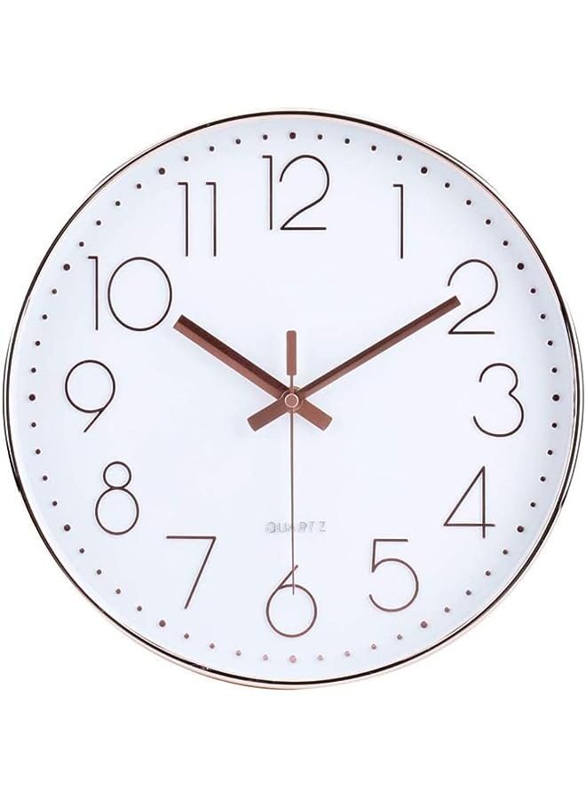 IAF Digital Wall Clock Large Display, 16.2” LED Digital Clock with Temperature and Auto Dimming, Easy Track The Time, Date and Day of Week, with Remote Control (Rose Gold (12 inch)) - Image 1